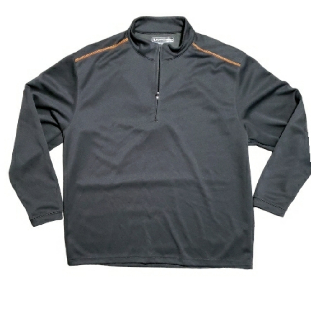 Pebble Beach Performance Grey Quarter Zip-Up Pullover Men's Size XL
